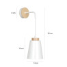 Kinkiet BOLERO K1 WHITE 443/K1 EMIBIG