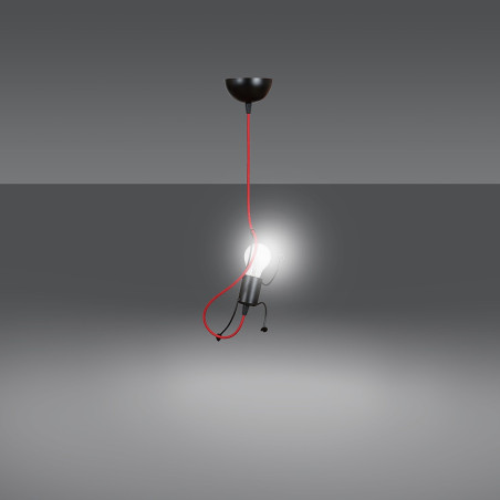 Lampa wisząca BOBI 1 BLACK 537/1 EMIBIG