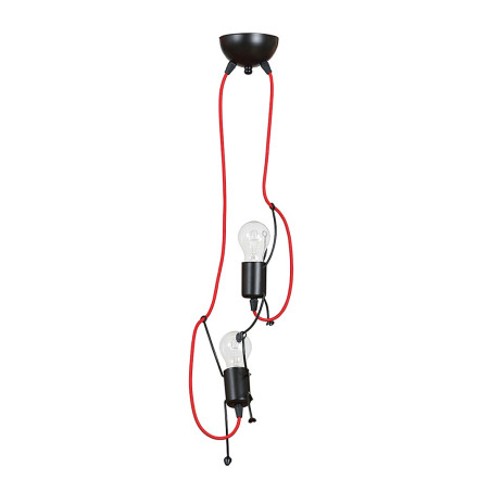 Lampa wisząca BOBI 2 BLACK 537/2 EMIBIG