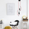 Lampa wisząca BOBI 2 BLACK 537/2 EMIBIG