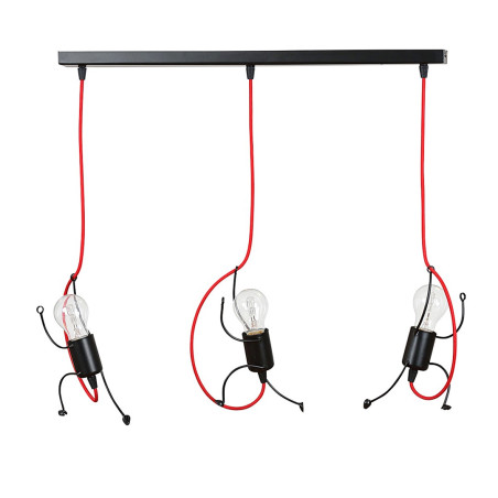 Lampa wisząca BOBI 3 BLACK 537/3 EMIBIG