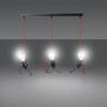 Lampa wisząca BOBI 3 BLACK 537/3 EMIBIG