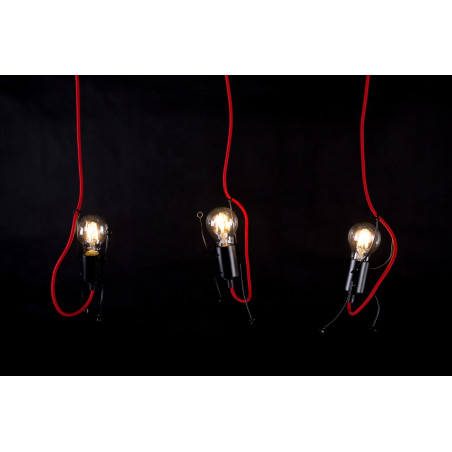 Lampa wisząca BOBI 3 BLACK 537/3 EMIBIG