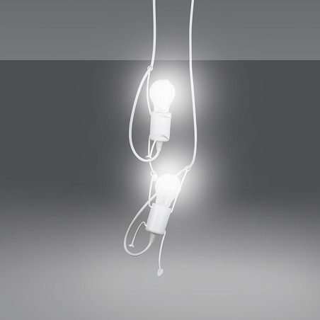 Lampa wisząca BOBI 2 WHITE 538/2 EMIBIG