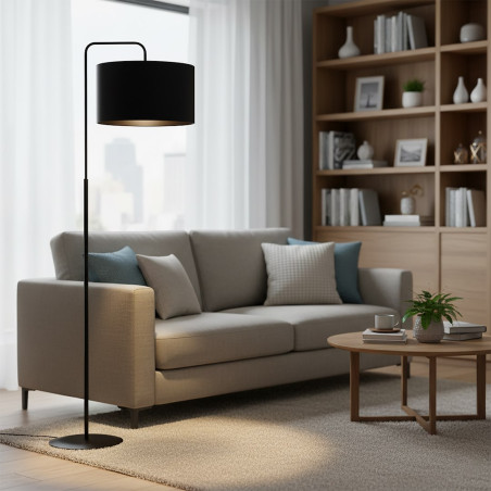 Lampa podłogowa TRAPO LP1 BL BLACK 570/1 EMIBIG