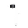 Lampa podłogowa TRAPO LP1 WH BLACK 571/1 EMIBIG