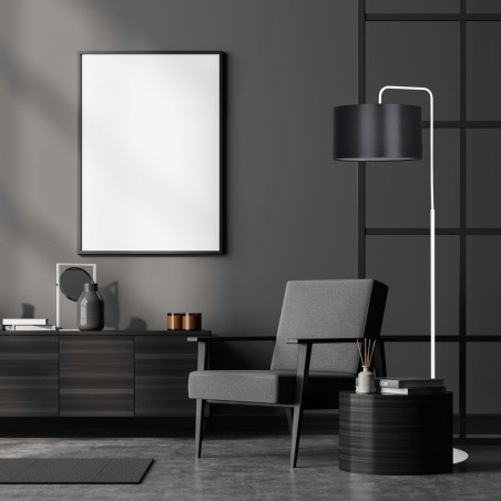 Lampa podłogowa TRAPO LP1 WH BLACK 571/1 EMIBIG