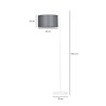 Lampa podłogowa TRAPO LP1 WH GRAY 573/1 EMIBIG
