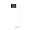 Lampa podłogowa TRAPO LP1 WH WENGE 574/1 EMIBIG