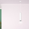 Lampa wisząca  KIBO 1 WH/CHROME 641/1 EMIBIG