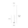 Lampa wisząca  KIBO 1 WH/CHROME 641/1 EMIBIG