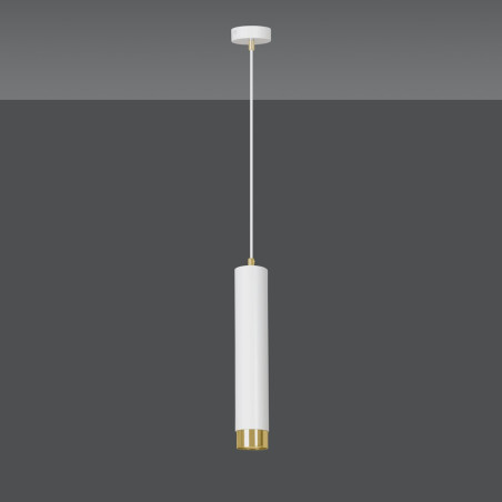 Lampa wisząca  KIBO 1 WH/GOLD 642/1 EMIBIG
