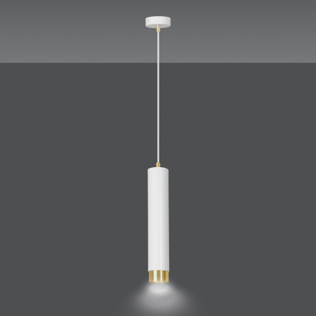 Lampa wisząca  KIBO 1 WH/GOLD 642/1 EMIBIG