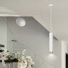 Lampa wisząca  KIBO 1 WH/GOLD 642/1 EMIBIG