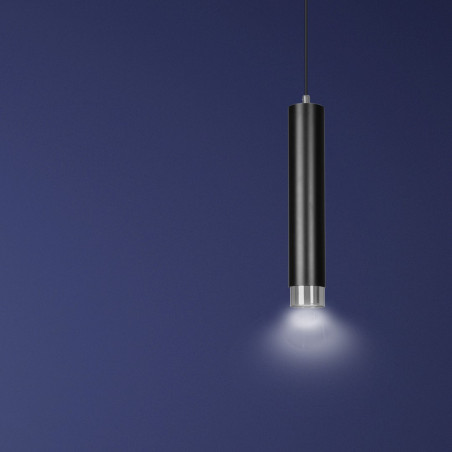 Lampa wisząca  KIBO 1 BL/CHROME 643/1 EMIBIG