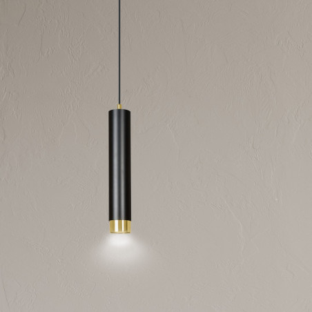 Lampa wisząca  KIBO 1 BL/GOLD 644/1 EMIBIG