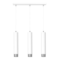 Lampa wisząca  KIBO 3 WH/CHROME 641/3 EMIBIG