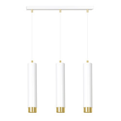 Lampa wisząca  KIBO 3 WH/GOLD 642/3 EMIBIG