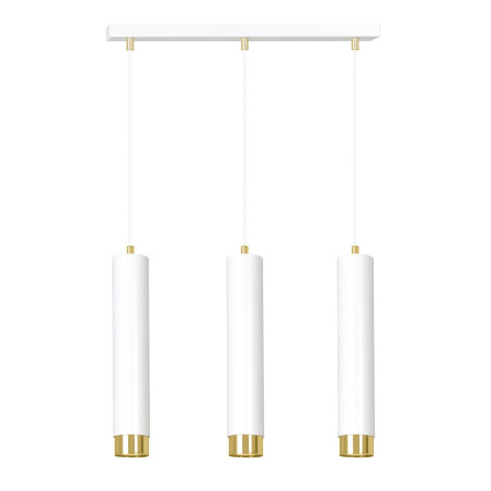 Lampa wisząca  KIBO 3 WH/GOLD 642/3 EMIBIG
