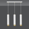 Lampa wisząca  KIBO 3 WH/GOLD 642/3 EMIBIG