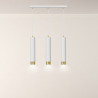 Lampa wisząca  KIBO 3 WH/GOLD 642/3 EMIBIG