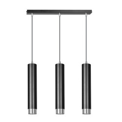 Lampa wisząca  KIBO 3 BL/CHROME 643/3 EMIBIG