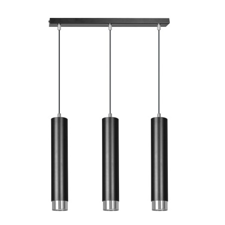 Lampa wisząca  KIBO 3 BL/CHROME 643/3 EMIBIG