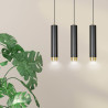 Lampa wisząca  KIBO 3 BL/GOLD 644/3 EMIBIG