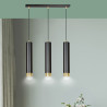Lampa wisząca  KIBO 3 BL/GOLD 644/3 EMIBIG