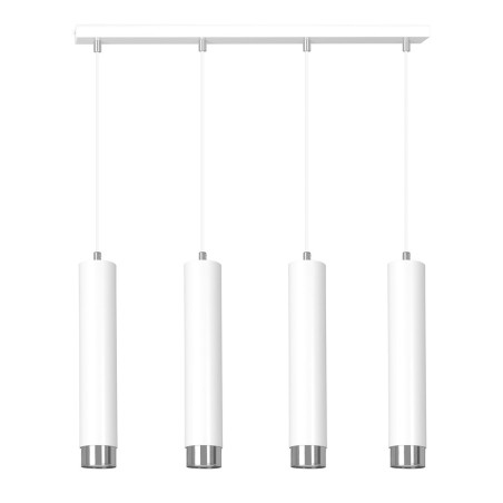 Lampa wisząca  KIBO 4 WH/CHROME 641/4 EMIBIG