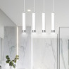 Lampa wisząca  KIBO 4 WH/CHROME 641/4 EMIBIG