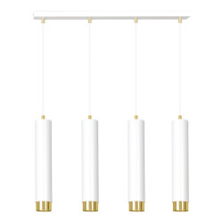 Lampa wisząca  KIBO 4 WH/GOLD 642/4 EMIBIG