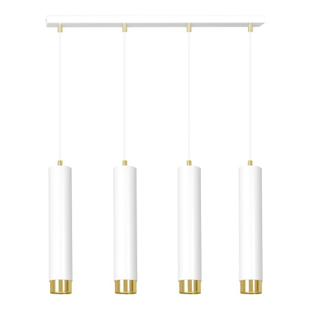 Lampa wisząca  KIBO 4 WH/GOLD 642/4 EMIBIG