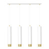 Lampa wisząca  KIBO 4 WH/GOLD 642/4 EMIBIG