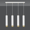 Lampa wisząca  KIBO 4 WH/GOLD 642/4 EMIBIG
