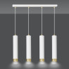 Lampa wisząca  KIBO 4 WH/GOLD 642/4 EMIBIG