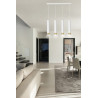 Lampa wisząca  KIBO 4 WH/GOLD 642/4 EMIBIG