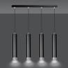 Lampa wisząca  KIBO 4 BL/CHROME 643/4 EMIBIG