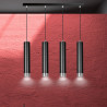 Lampa wisząca  KIBO 4 BL/CHROME 643/4 EMIBIG