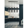 Lampa wisząca  KIBO 4 BL/CHROME 643/4 EMIBIG