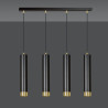 Lampa wisząca  KIBO 4 BL/GOLD 644/4 EMIBIG
