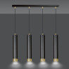 Lampa wisząca  KIBO 4 BL/GOLD 644/4 EMIBIG