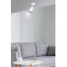 Lampa sufitowa  HIRO 1 WH/CHROME 962/1 EMIBIG