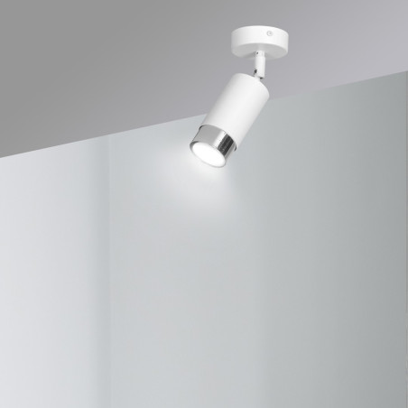 Lampa sufitowa  HIRO 1 WH/CHROME 962/1 EMIBIG