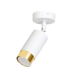 Lampa sufitowa  HIRO 1 WH/GOLD 963/1 EMIBIG