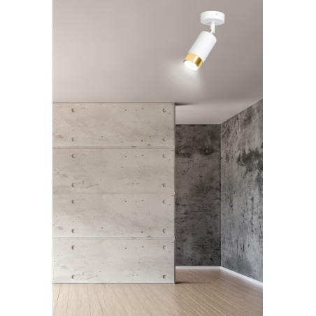Lampa sufitowa  HIRO 1 WH/GOLD 963/1 EMIBIG