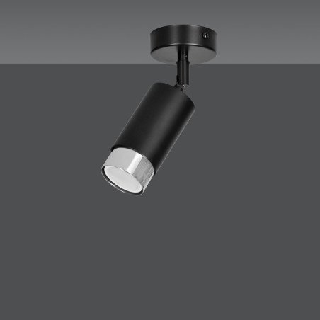 Lampa sufitowa  HIRO 1 BL/CHROME 964/1 EMIBIG