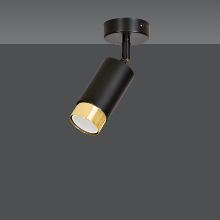 Lampa sufitowa  HIRO 1 BL/GOLD 965/1 EMIBIG