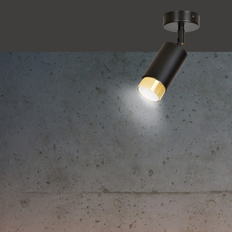 Lampa sufitowa  HIRO 1 BL/GOLD 965/1 EMIBIG