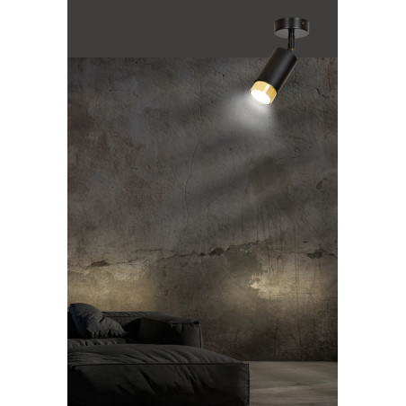 Lampa sufitowa  HIRO 1 BL/GOLD 965/1 EMIBIG